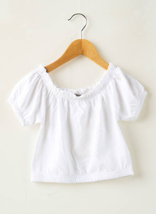 T-shirt coupe droite manches courtes blanc LOSAN fille