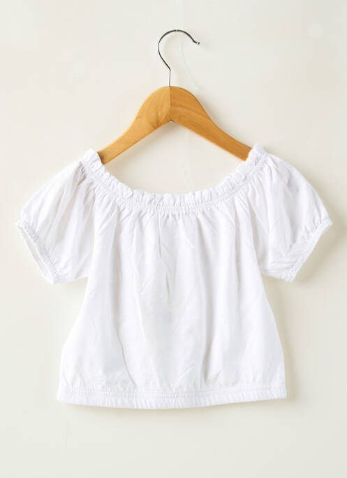 T-shirt coupe droite manches courtes blanc LOSAN fille