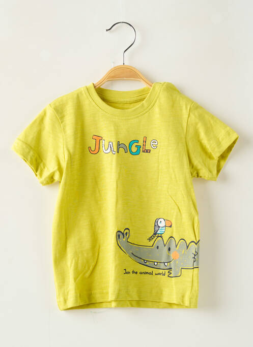 T-shirt coupe droite manches courtes jaune LOSAN garcon