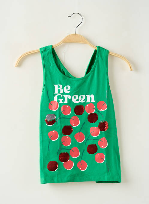 Top imprimé fantaisie manches longues vert BOBOLI fille