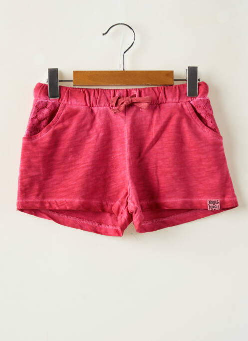 Short fermeture liens à nouer taille élastique rose BOBOLI fille