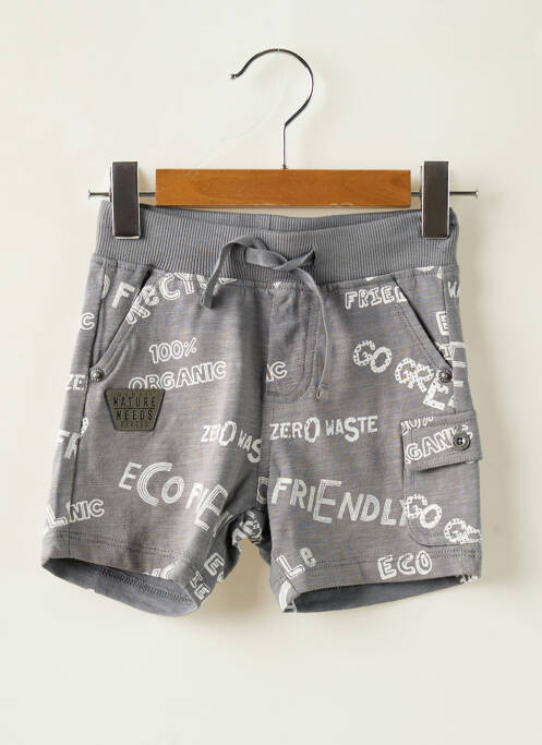 Short poches taille élastique gris BOBOLI garcon