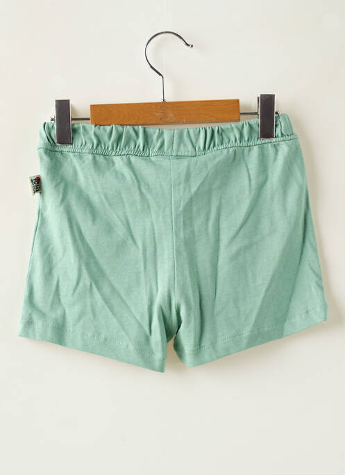 Short coupe droite taille élastique vert BOBOLI fille