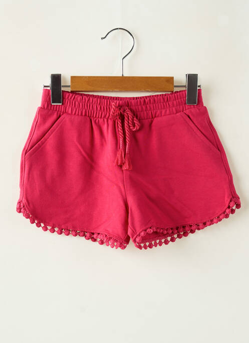Short fermeture liens à nouer taille élastique rouge MAYORAL fille