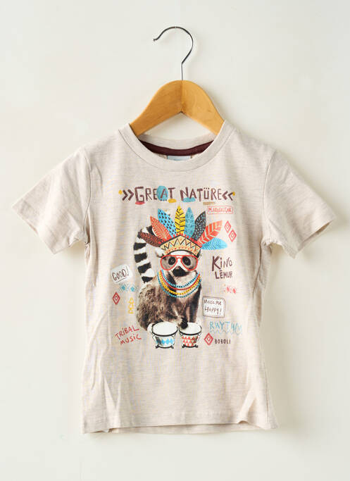 T-shirt beige BOBOLI garçon