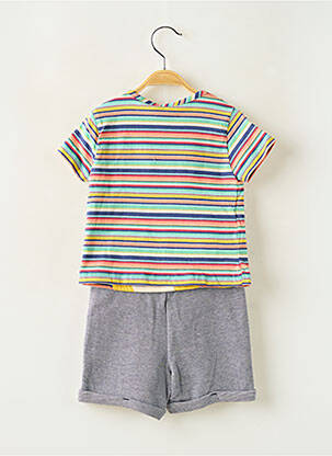 Ensemble short coupe droite bleu BOBOLI garçon