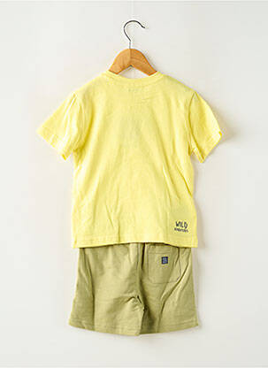Ensemble short coupe droite jaune MAYORAL garçon