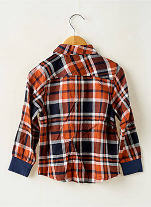 Chemise manches longues coupe droite marron BOBOLI garçon