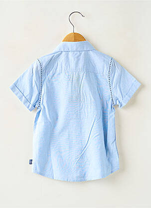 Chemise manches courtes coupe droite bleu BOBOLI garçon