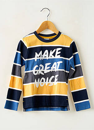 T-shirt manches longues manches longues bleu BOBOLI garçon