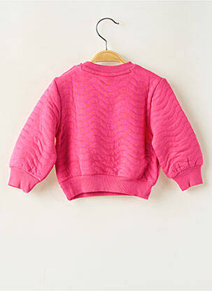 Sweat-shirt broderie manches longues rose BOBOLI fille