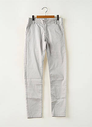 Pantalon chino coupe droite gris BOBOLI garcon