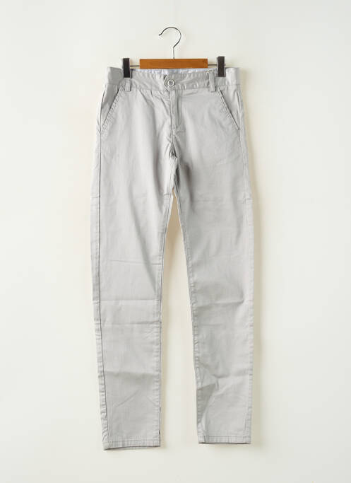 Pantalon chino coupe droite gris BOBOLI garcon