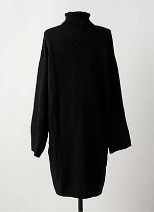 Robe mi-longue manches longues manches longues noir LES TROPEZIENNES femme