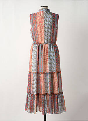 Robe mi-longue coupe fluide sans manche bleu MOLLY BRACKEN femme