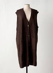 Gilet sans manche marron CREAM pour femme seconde vue