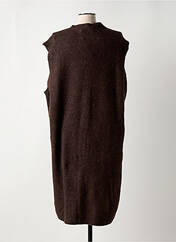 Gilet sans manche marron CREAM pour femme seconde vue