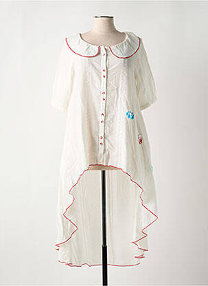 Tunique manches courtes blanc RHUM RAISIN pour femme