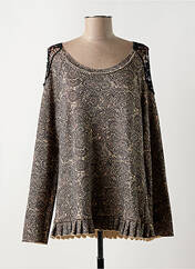 Tunique manches longues beige ZOE LA FEE pour femme seconde vue