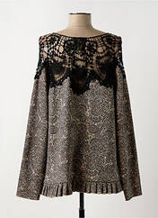 Tunique manches longues beige ZOE LA FEE pour femme seconde vue