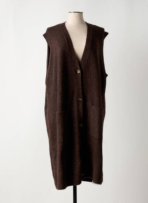 Gilet sans manche marron CREAM pour femme