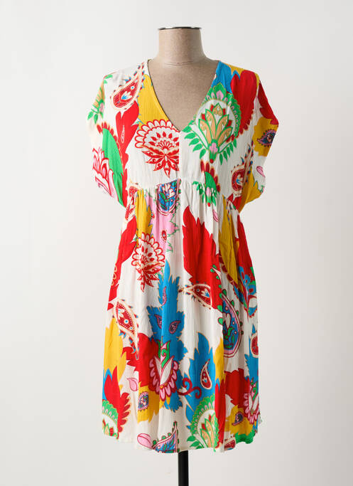 Robe mi-longue blanc LES TROPEZIENNES PAR M.BELARBI pour femme