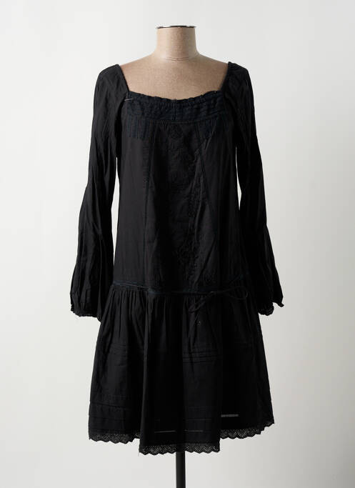 Robe mi-longue noir RHUM RAISIN pour femme