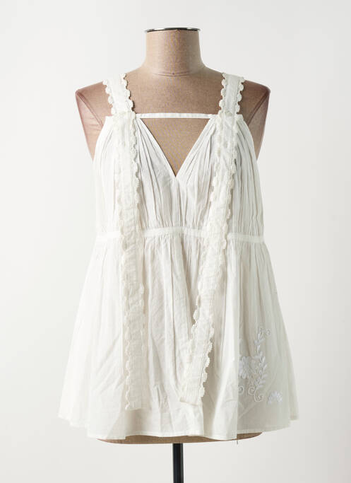 Top blanc RHUM RAISIN pour femme