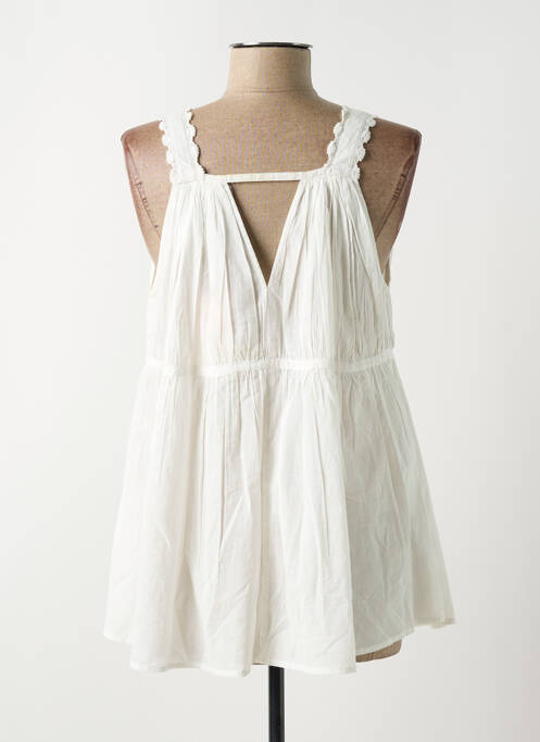 Top blanc RHUM RAISIN pour femme