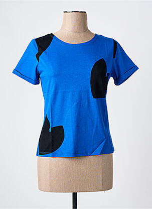 T-shirt imprimé fantaisie manches courtes bleu MAR E SOL femme
