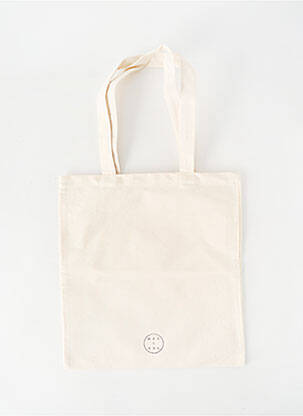 Sac poignée 2 anses de portée forme rectangulaire beige MAR E SOL femme