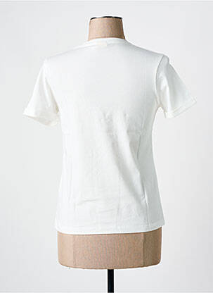 T-shirt imprimé fantaisie manches courtes blanc MAR E SOL femme