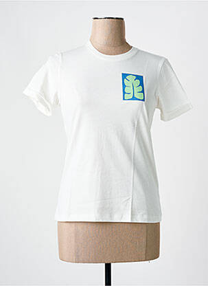 T-shirt stretch manches courtes blanc MAR E SOL femme