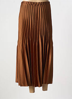 Jupe longue coupe fluide marron KOKOMARINA femme