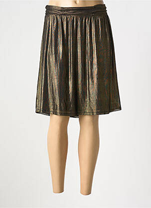 Jupe mi-longue coupe évasée or CREAM femme