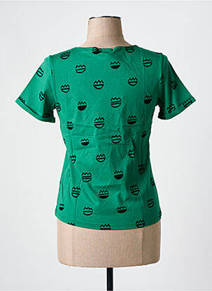 T-shirt imprimé fantaisie manches courtes vert MAR E SOL femme