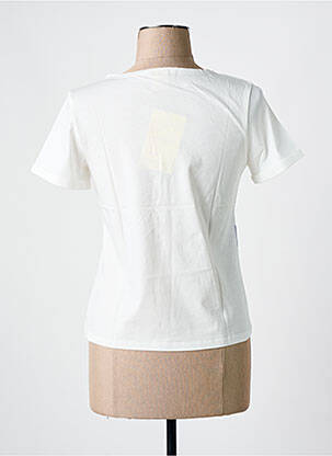 T-shirt imprimé fantaisie manches courtes blanc MAR E SOL femme