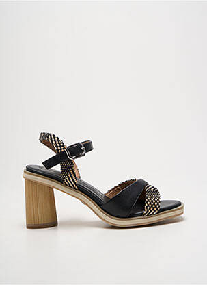 Sandales/nu pieds matière lisse talon de 7 à 9cm noir TAMARIS femme