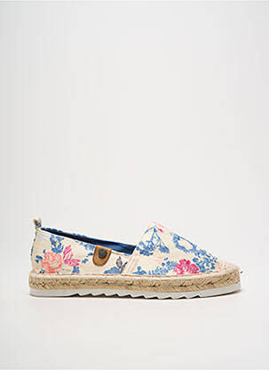 Espadrilles bout rond talon plat jusqu'à 3cm beige REFRESH femme