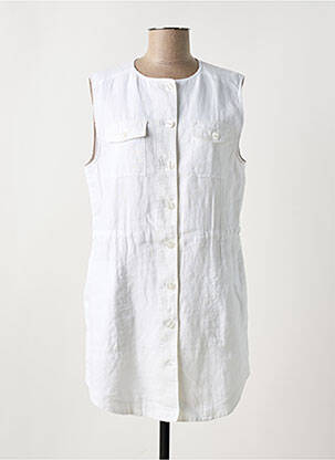 Robe courte sans manche sans manche blanc OLSEN femme