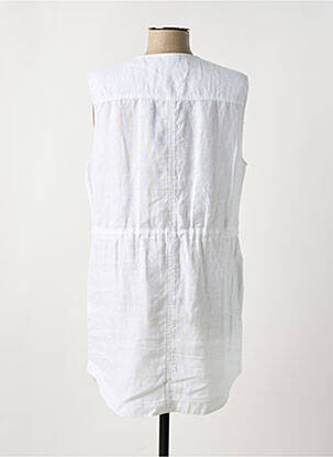 Robe courte sans manche sans manche blanc OLSEN femme
