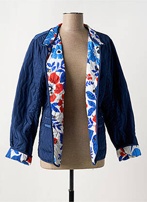Veste casual coupe cintrée bleu GUY DUBOUIS femme