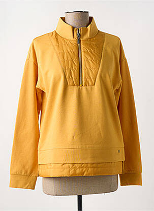 Sweat-shirt stretch manches longues jaune OLSEN femme