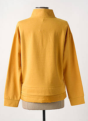 Sweat-shirt stretch manches longues jaune OLSEN femme