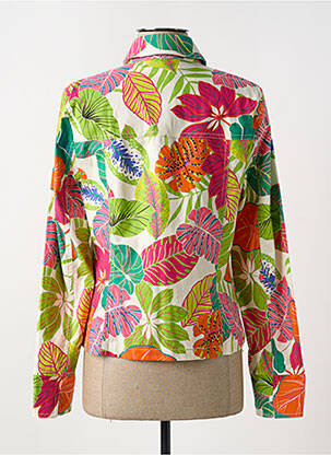 Veste casual col chemisier vert GUY DUBOUIS femme