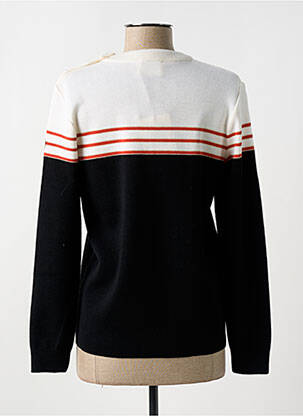 Pull coupe cintrée manches longues noir ROYAL MER femme