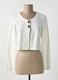 Gilet manches longues stretch blanc ANANKE femme