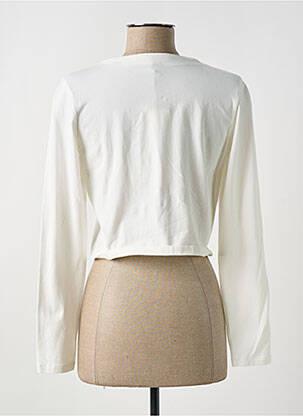Gilet manches longues stretch blanc ANANKE femme