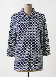Chemisier coupe cintrée manches 3/4 bleu OLSEN femme
