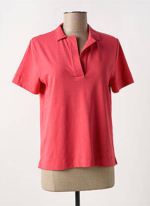 Polo stretch manches courtes rouge GUITARE femme